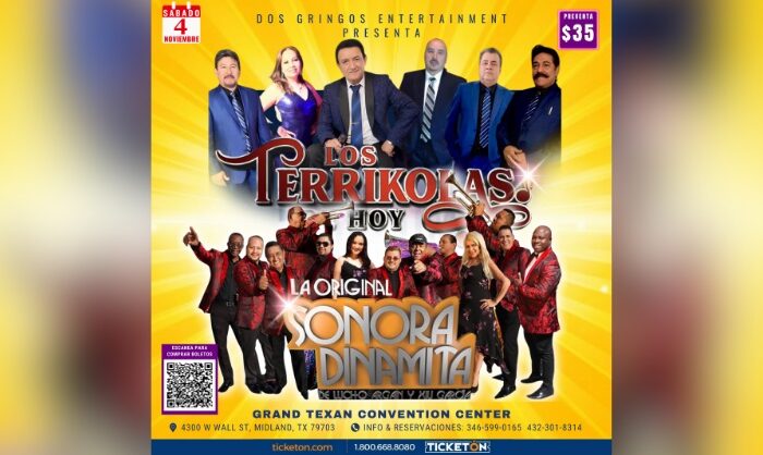 Sonora Dinamita Terrikola de Hoy en Midland Tx 4.Noviembre 346-599-0165