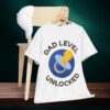 Father's Day 'Dad Level Unlocked' Unisex Heavy Cotton Tee - Image 2