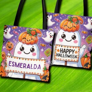 Halloween Ghost Personalized Tote Bag