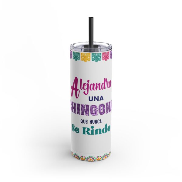 Personalized "Ch*ng*na" Skinny Matte Tumbler, 20oz - Image 2