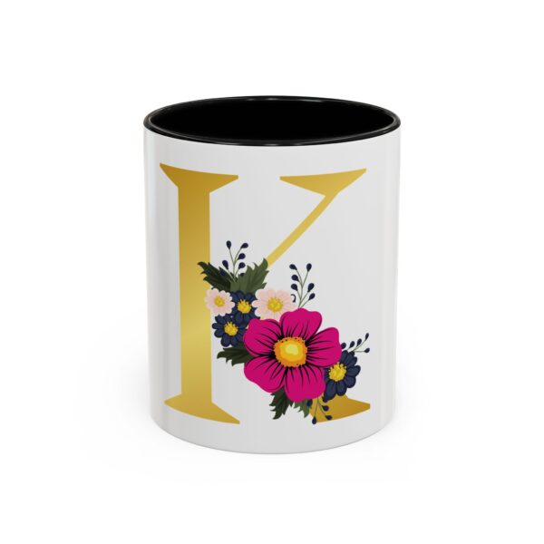 Flowery 'K' Mug, 11oz