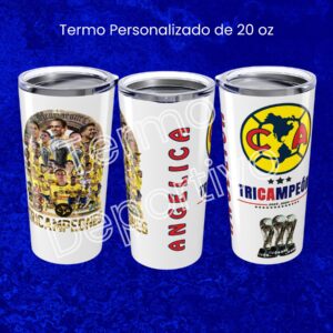 termo deportivo personalizado 20 oz, club deportivo, america