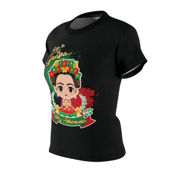 Frida Kahlo Inspired Women's Cut & Sew Tee - 'Soy Mexicana' Graphic Shirt - Image 2