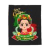 Vibrant Mexican Heritage Plush Blanket - 'Deja Tu ... Soy Mexicana' - Image 2