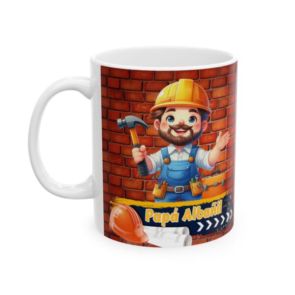 Personalized 'Aqui Toma' Mug for Dad | Taza Personalizada Para Papá Albañil - Image 2