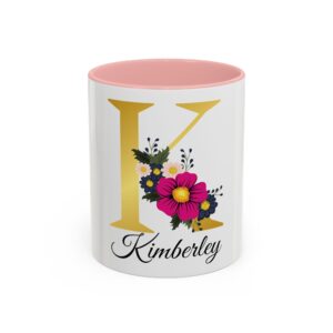 Flowery 'K' Mug, 11oz