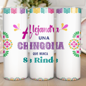 Personalized "Ch*ng*na" Skinny Matte Tumbler, 20oz