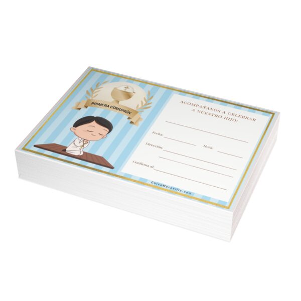 Invitación Primera Comunión Niño, Incluye Sobres - Image 32