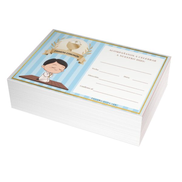 Invitación Primera Comunión Niño, Incluye Sobres - Image 12