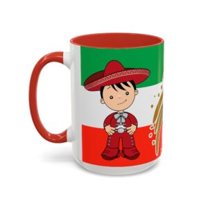 Viva Mexico Accent Coffee Mug | Celebratory Drinkware for Home, Office, Gifts, Holidays, Fiesta