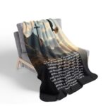 Psalm 25 (Spanish) Inspirational Fleece Sherpa Blanket 60"x80"