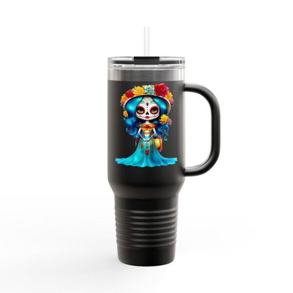 Colorful Insulated Travel Mug - 40oz, Perfect for Coffee Lovers, Unique Gift, Personalized Travel Cup, Eco-Friendly Drinkware, Dia de [...] - Image 6