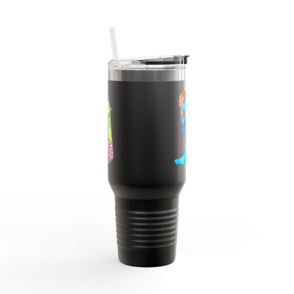 Colorful Insulated Travel Mug - 40oz, Perfect for Coffee Lovers, Unique Gift, Personalized Travel Cup, Eco-Friendly Drinkware, Dia de [...] - Image 5
