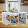 Best Dad Graffiti Ceramic Mug — Father's Day Gift (15oz)