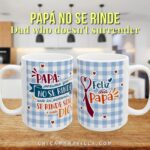 Inspirational Spanish Quote Ceramic Mug — "Papá No Se Rinde" | Faith Coffee Cup (15oz)