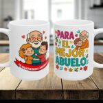 Ceramic Mug — "Para El Mejor Abuelo" Cute Family Grandpa & Dad Coffee Cup