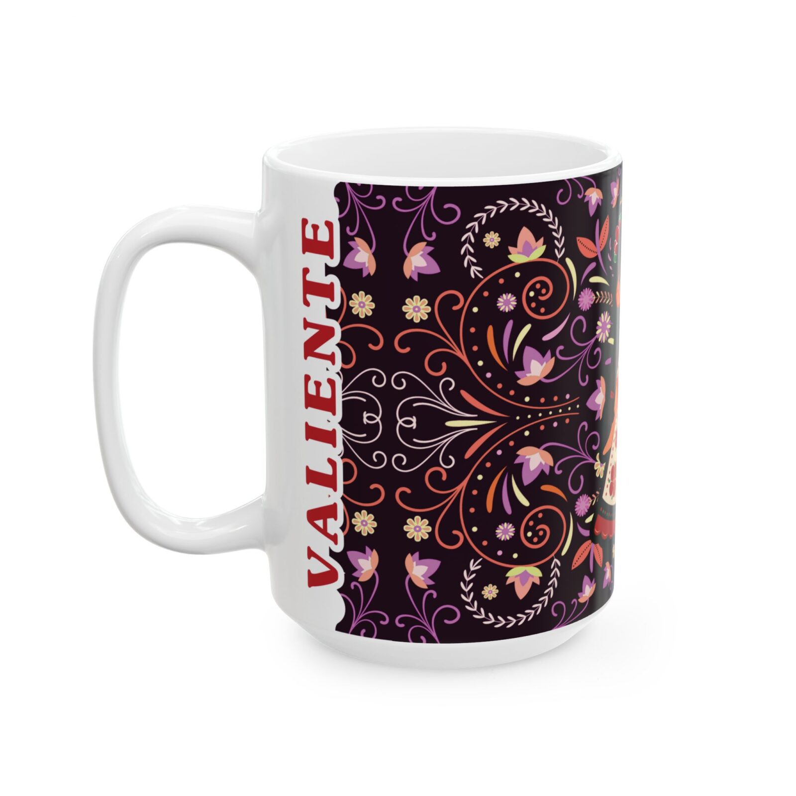 Valiente Boutique Mug | Courageous Folk Art Taza – 15oz - Image 4